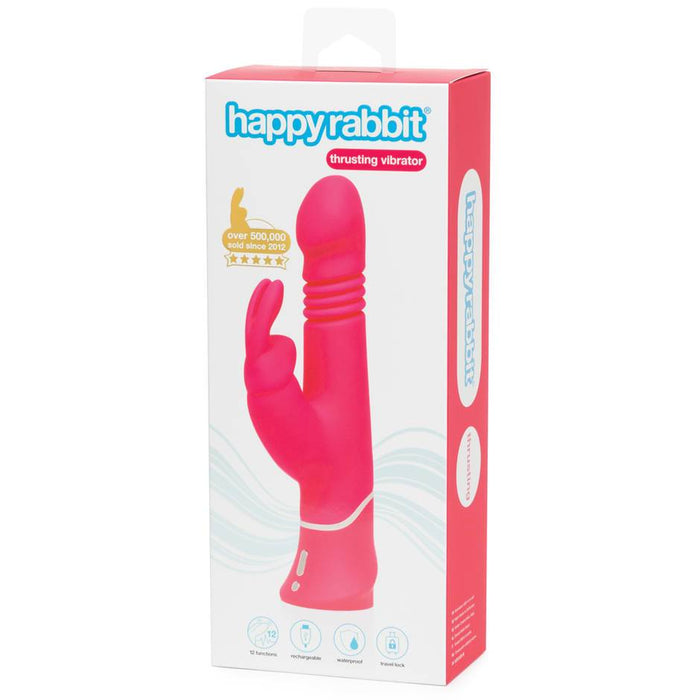 Happy Rabbit Thrusting Realistic Rechargeable Vibrator