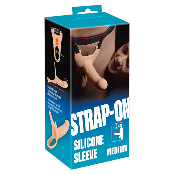 Hollow realistic strap-on dildo (medium)