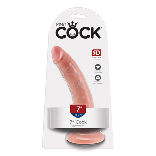 King Cock 7" Suction Base Dildo