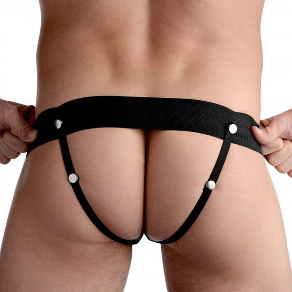 Pumper inflatable hollow strap on