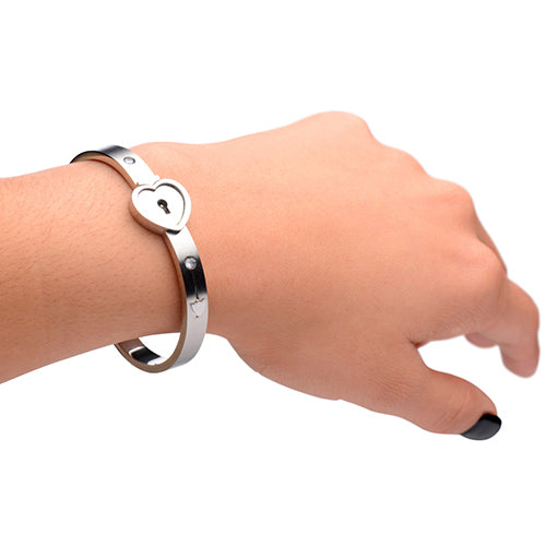 Master Series Cuffed locking bracelet and key necklace