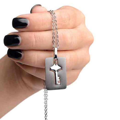 Master Series Cuffed locking bracelet and key necklace