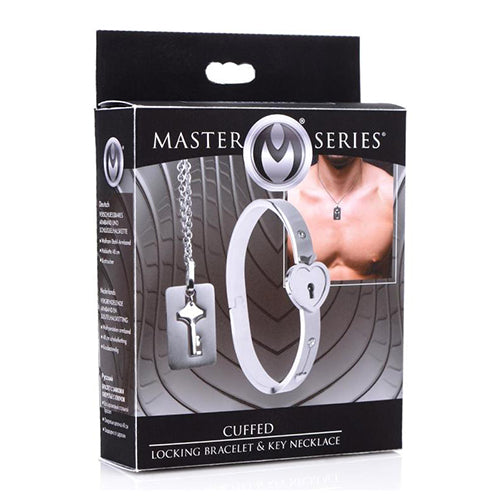 Master Series Cuffed locking bracelet and key necklace