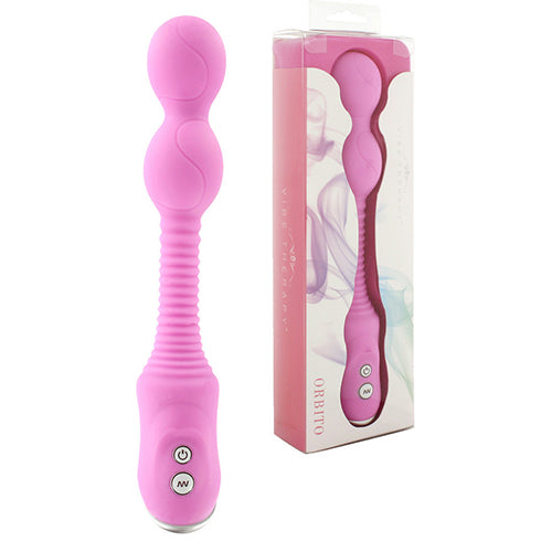 Vibe Therapy Orbito Silicone G Spot & Anal Vibrator - Pink
