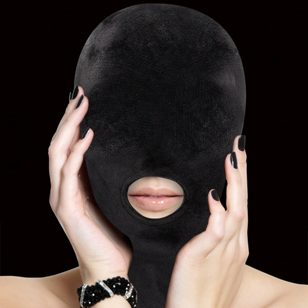 Ouch! Fetish Hood mask with mouth opening