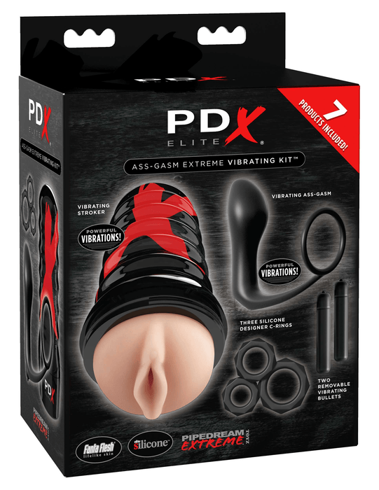 The PDX Elite ass-gasm extreme vibrating kit