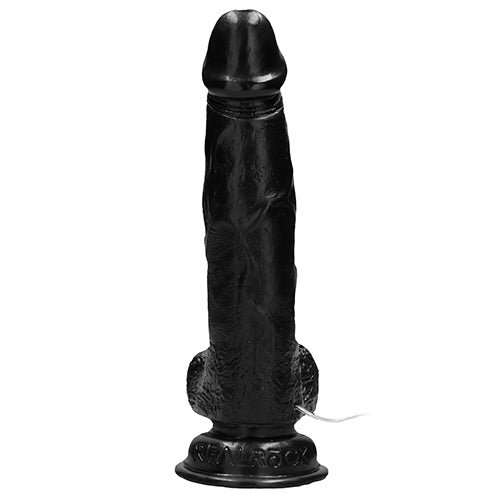 RealRock 8" vibrating dildo with balls and remote