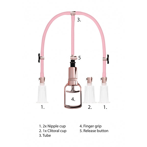 Pumped clitoral & nipple pump