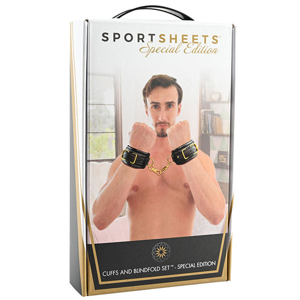 Sportsheets cuffs and blindfold set - Special Edition