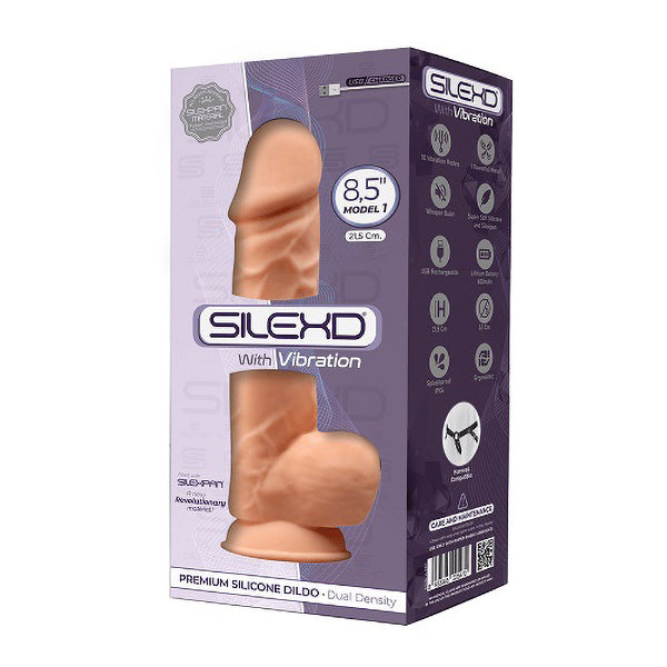 SilexD 8.5" vibrating dildo with balls