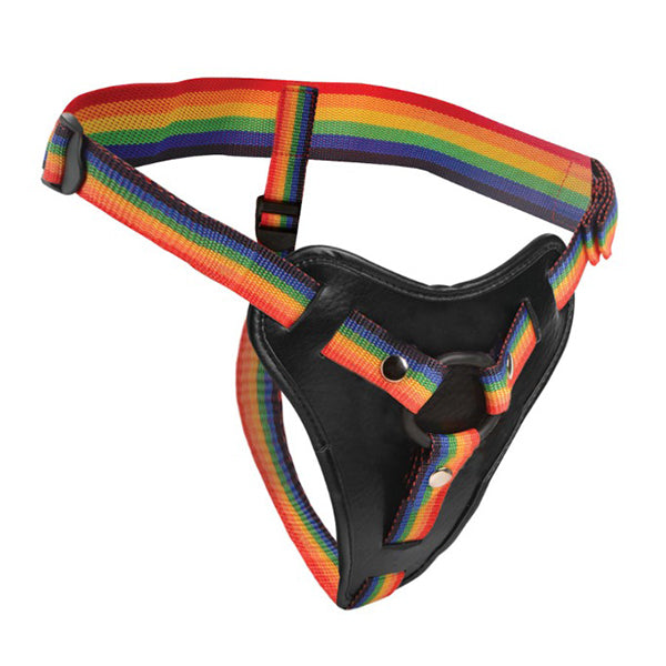 Strap U Take The Rainbow strap-on harness