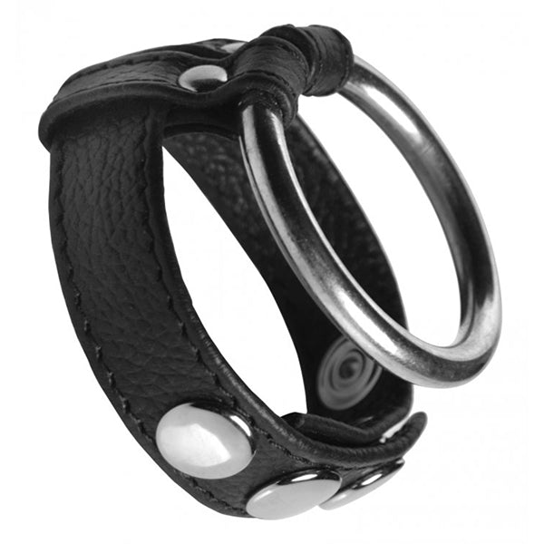 Strict Leather Cock Gear leather & steel cock ring