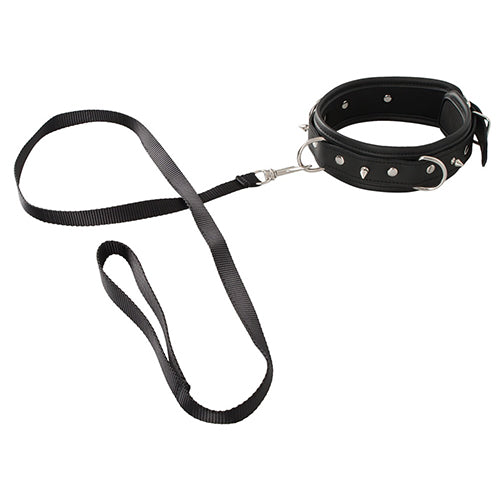 Vegan Fetish studded collar and leash